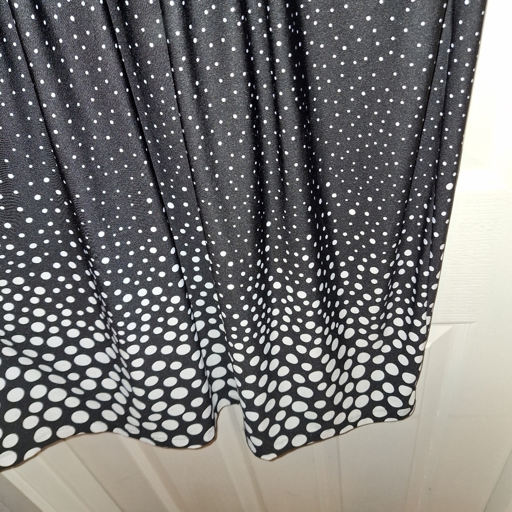Black White Polka Dot Dress Size 12 - Picture 4 of 7